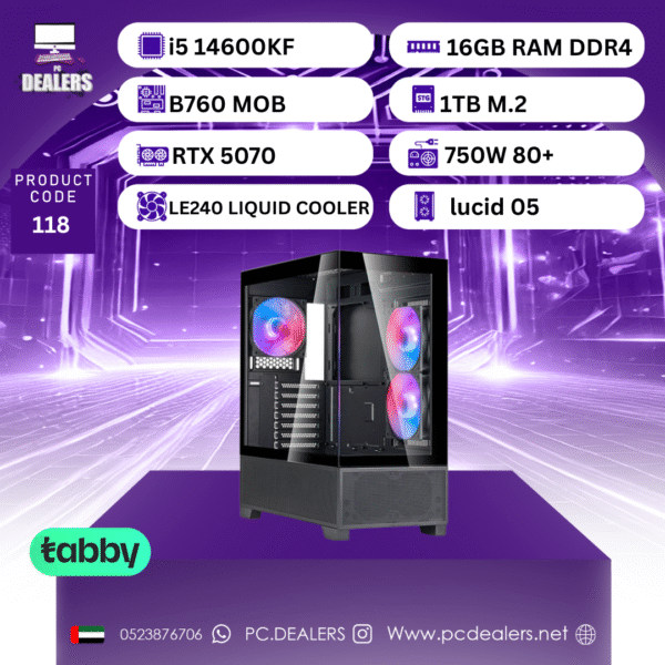 Intel i5-14600kf & RTX 5070 | Gaming PC 118