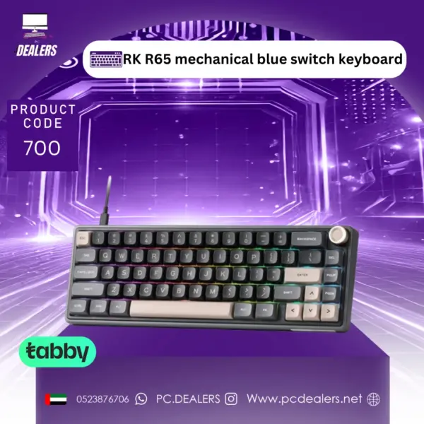 RK R65 mechanical blue switch keyboard