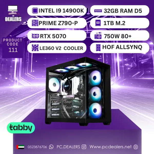 Intel i9-14900k & RTX 5070 | Gaming PC 111