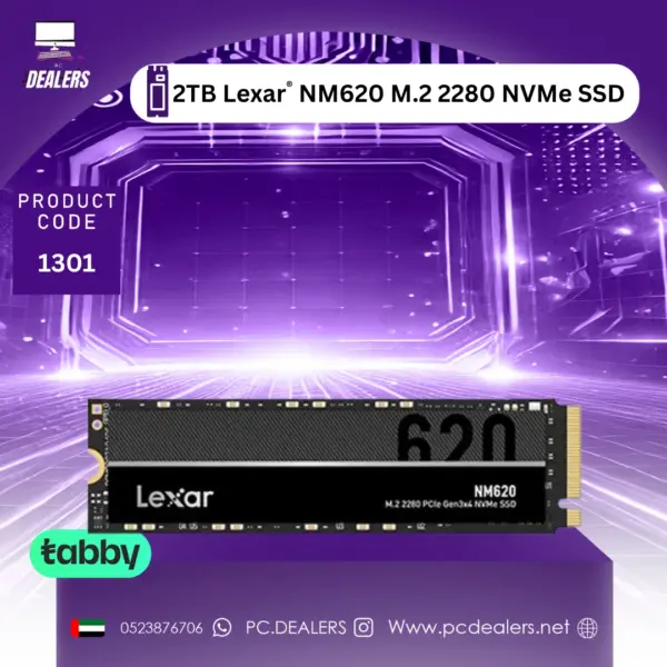 Lexar NM620 2TB M.2 2280 PCIe Gen3x4 NVMe SSD | 1301