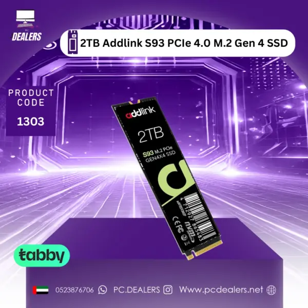 Addlink S93 2TB PCIe 4.0 M.2 Gen4x4 NVMe SSD | 1303