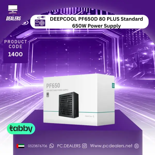 DEEPCOOL PF650D 80 PLUS Standard 650W Power Supply |1400