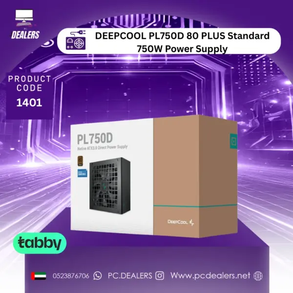 DEEPCOOL PL750D 80 PLUS Standard 750W Power Supply | 1401