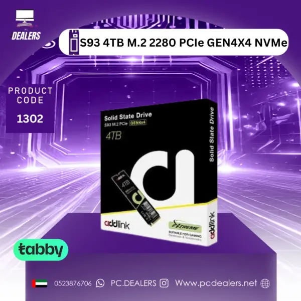 Addlink S93 4TB M.2 2280 PCIe Gen4x4 NVMe SSD| 1302