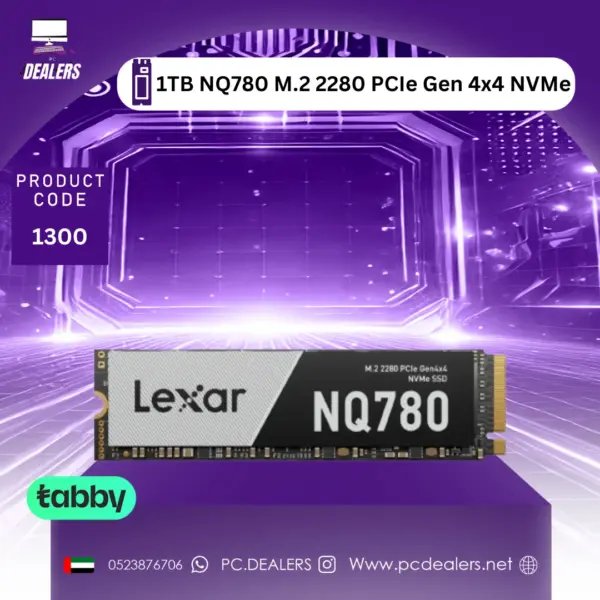 Lexar NQ780 1TB M.2 2280 PCIe Gen 4x4 NVMe SSD