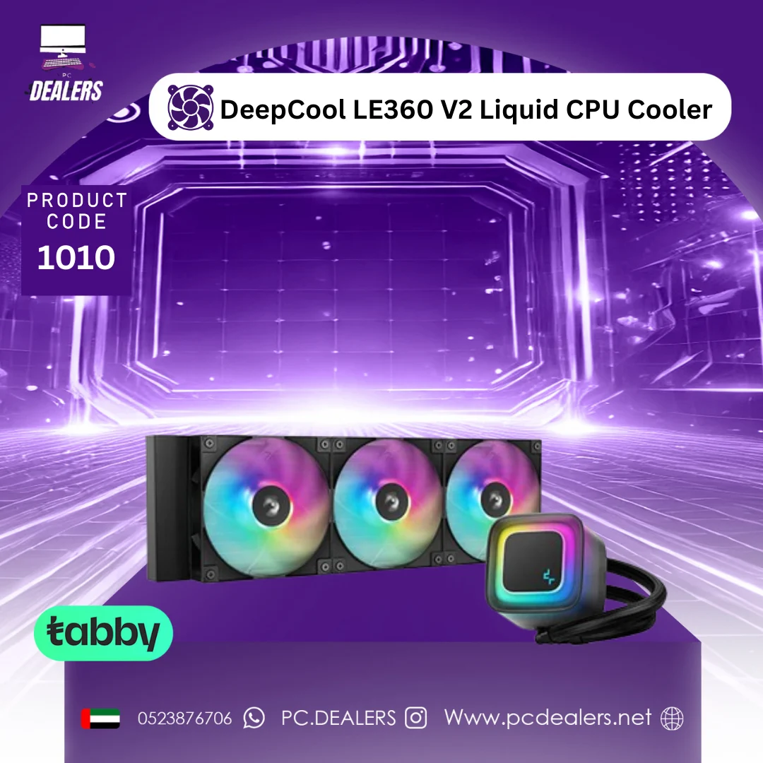 DeepCool-LE360-V2-Liquid-CPU-Cooler W DeepCool LE360 V2 Liquid CPU Cooler BLACK - الصورة 1