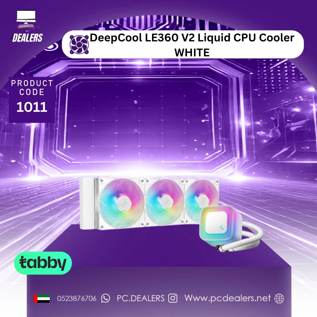 DeepCool LE360 V2 WHITE W DeepCool LE360 V2 Liquid CPU Cooler WHITE - الصورة 1