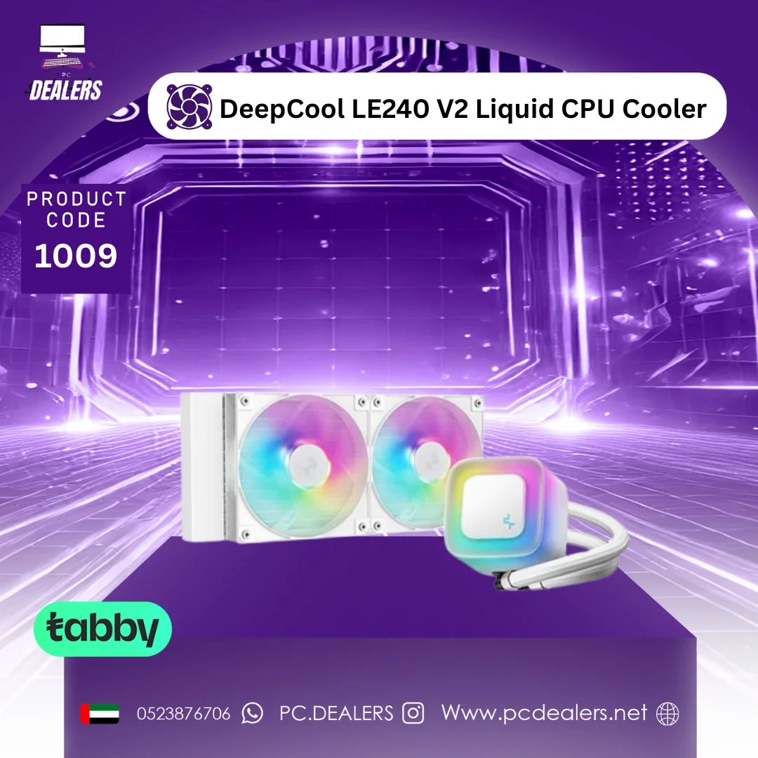 LE240-WHITE W DeepCool LE240 V2 Liquid CPU Cooler WHITE - الصورة 1