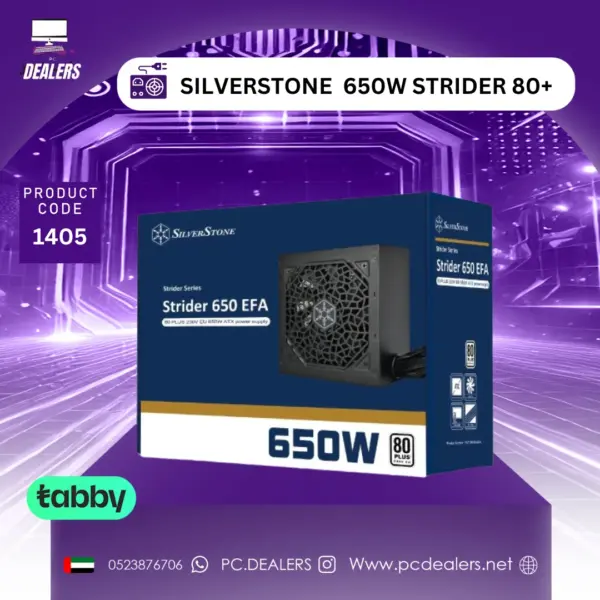 +POWER SUPPLY 650W SILVERSTONE STRIDER 650W 80