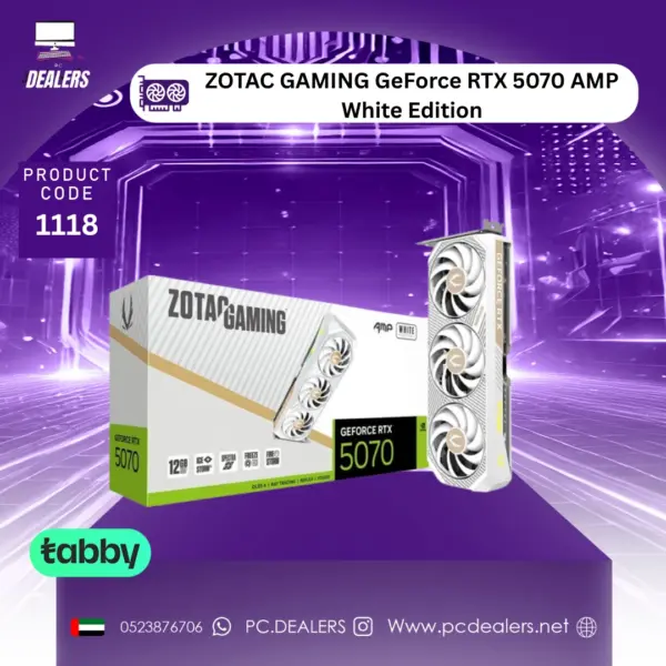 ZOTAC GAMING GeForce RTX 5070 AMP White Edition