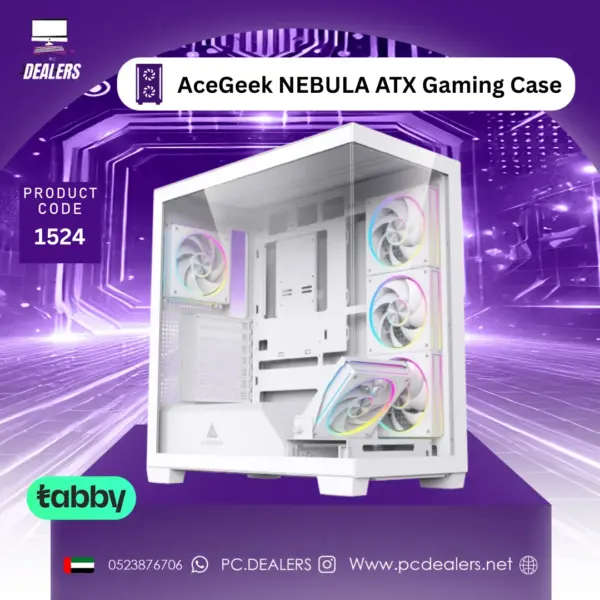 Acegeek Nebula Black ATX Gaming Case