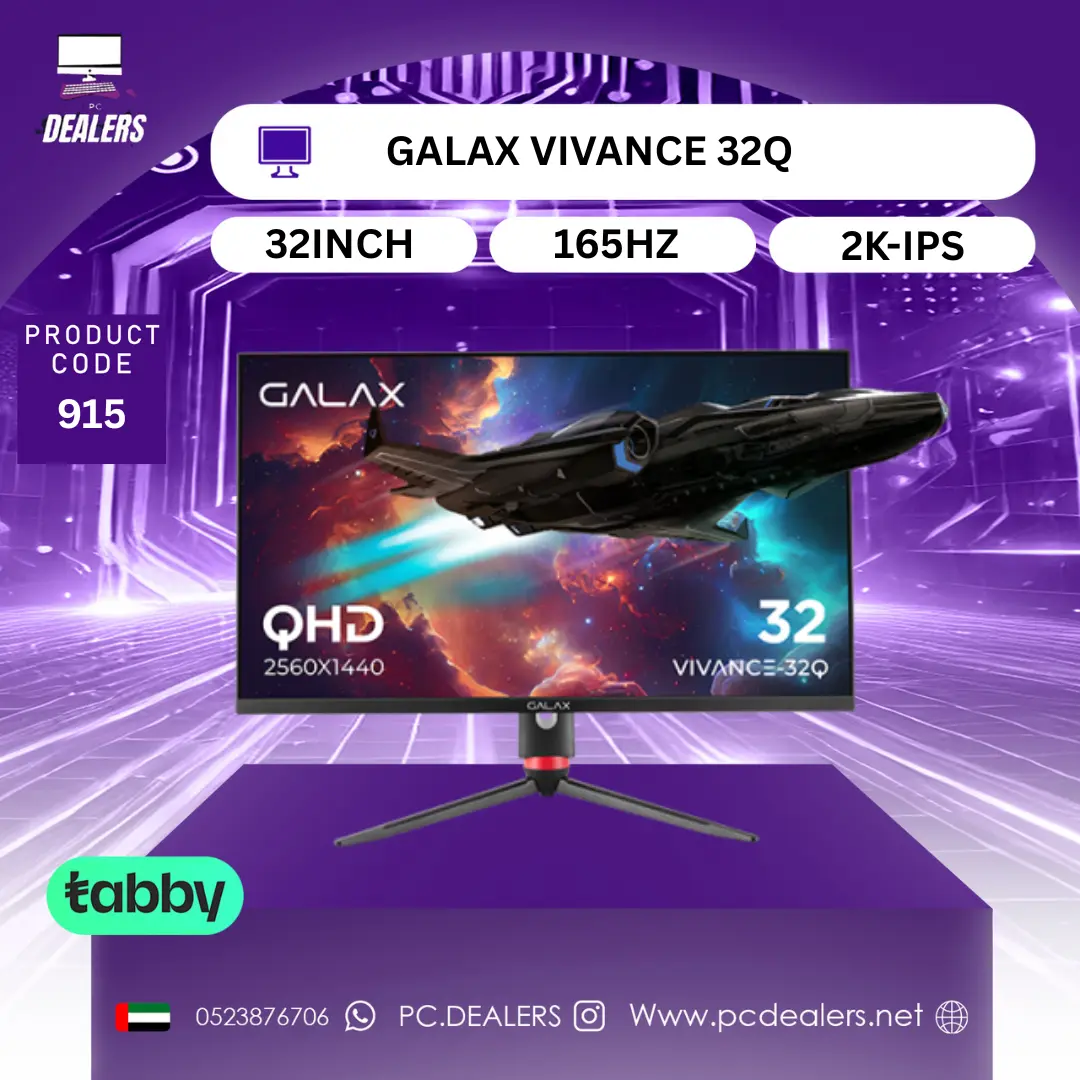 GALAX VIVANCE 32Q GALAX VIVANCE 32Q 2k ,32inch ,165hz ,IPS - الصورة 1