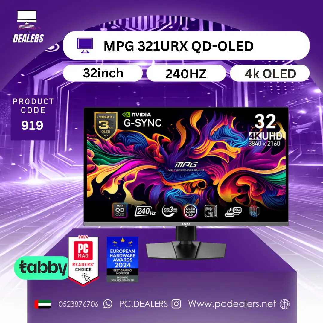 MSI 321URX OLED BLACK MPG 321URX QD-OLED | 919 - الصورة 1