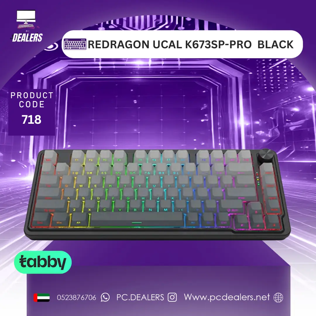 K673SP-PRO 82KEYS REDRAGON UCAL PRO K673SP BLACK | 718 - الصورة 1