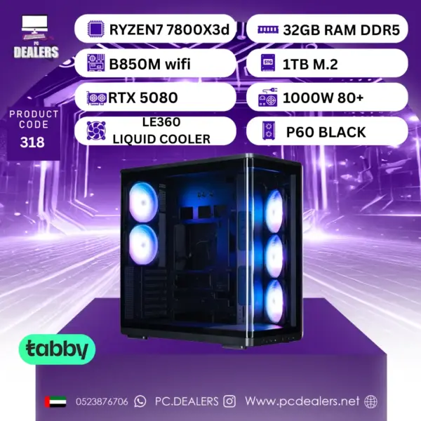 RYZEN7 7800X3D & RTX 5080 | Gaming PC 318