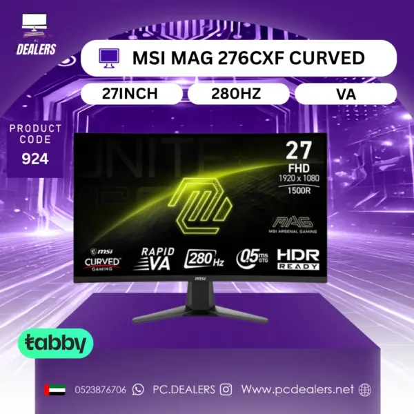 MSI MAG 276CXF 27INCH 280HZ CURVED