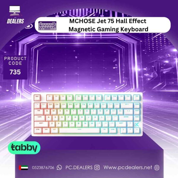 MCHOSE Jet 75 Hall Effect Magnetic Gaming Keyboard