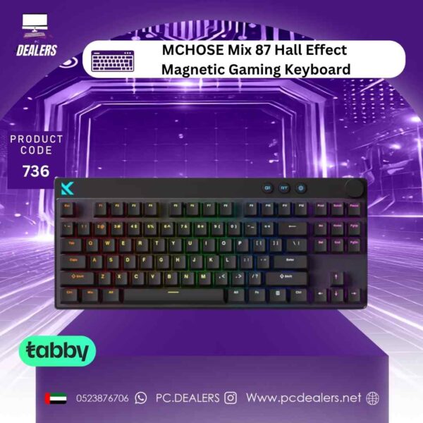 MCHOSE Mix 87 Hall Effect  Magnetic Gaming Keyboard